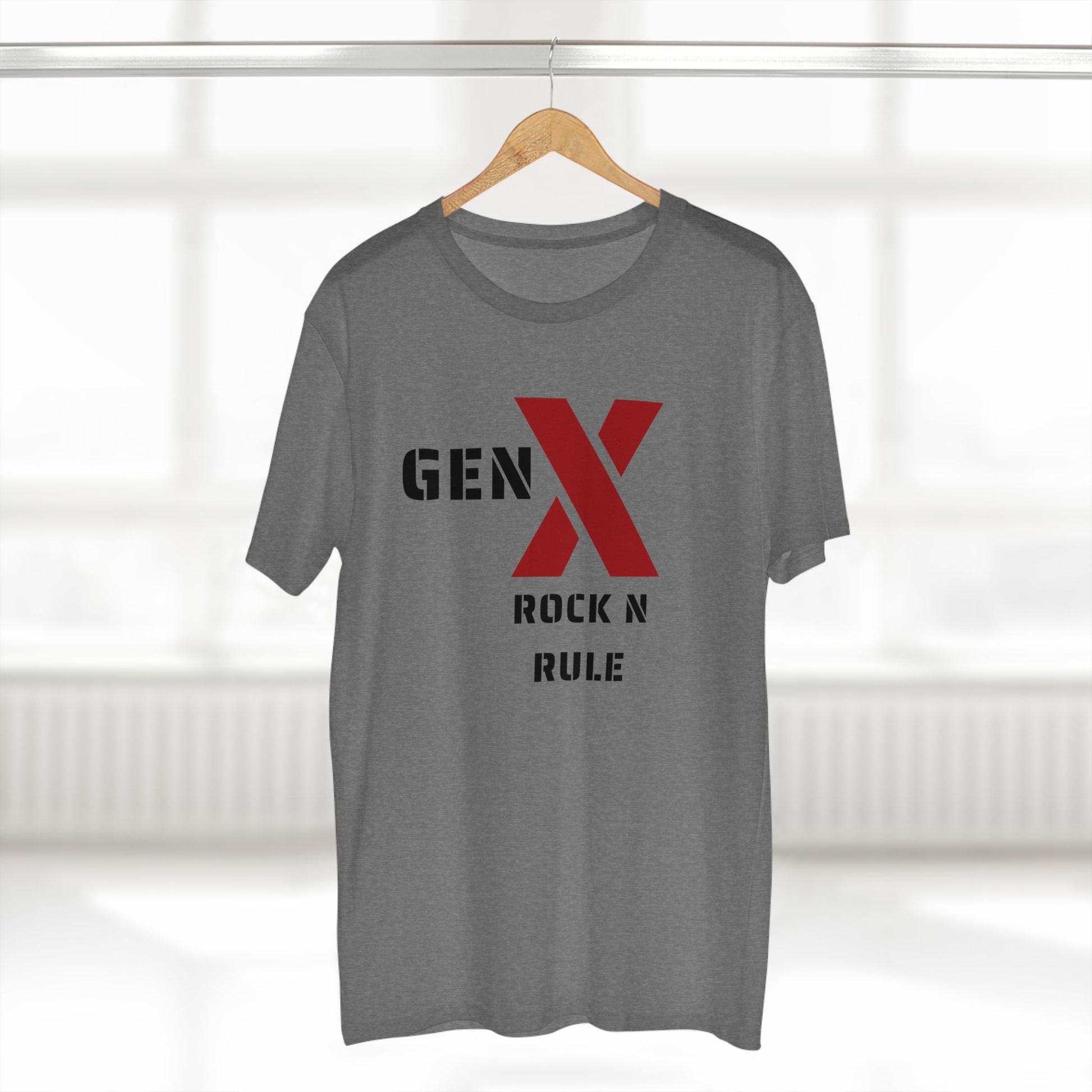 Gen X Rock n Rule Graphic Tee - Nostalgic Gen X T-Shirt, Vintage Style Tee, Gift for Generation X, Casual Wear, Retro Shirt 