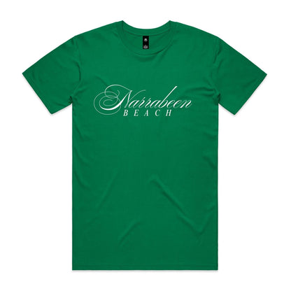 AS Colour Staple Tee Narrabeen Beach custom logo white font 