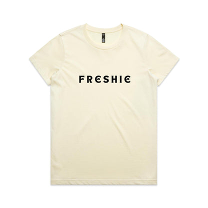 AS Colour Women's Maple Tee Freshie custom logo black font 