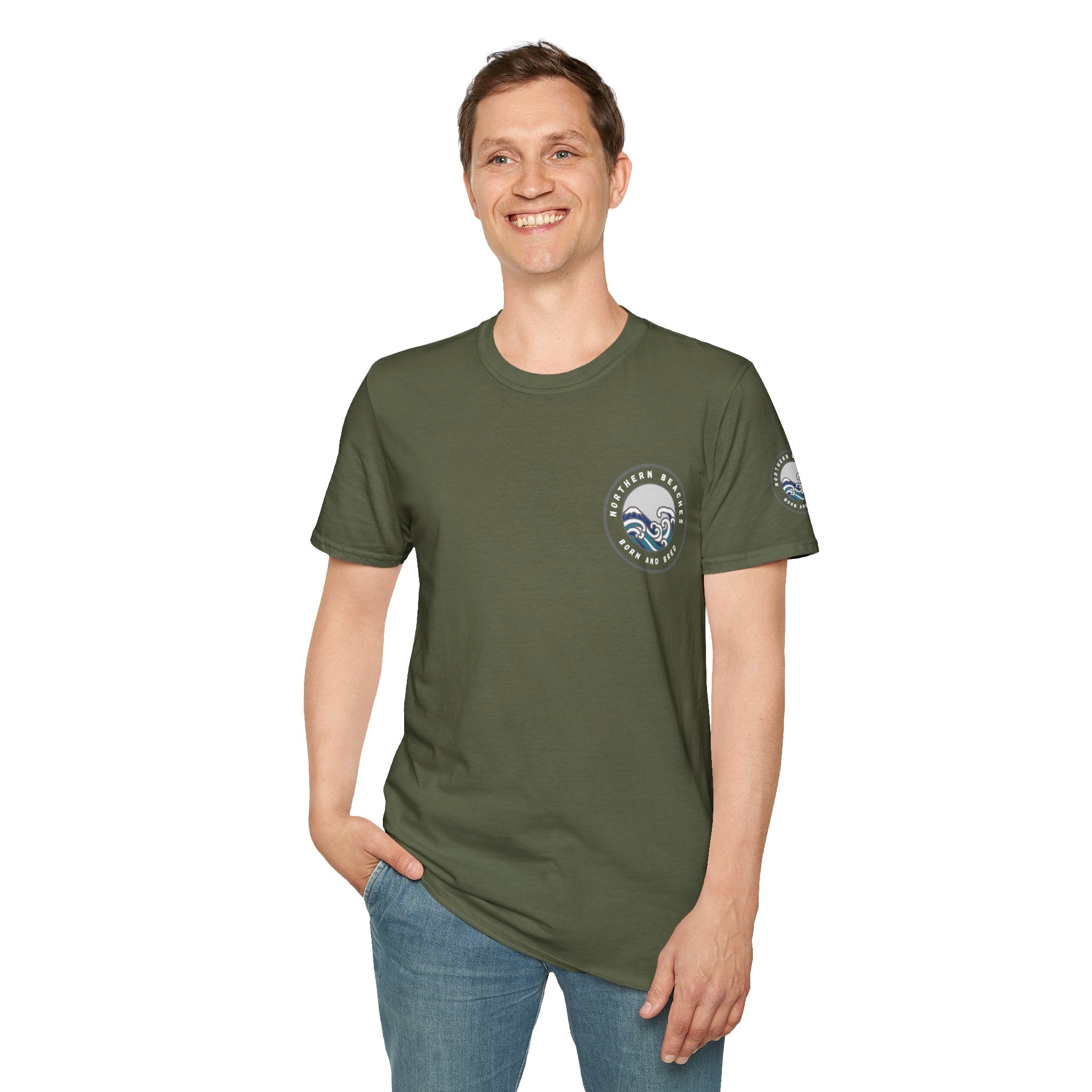 Northern Beaches Born and Bred Unisex T-Shirt Printify