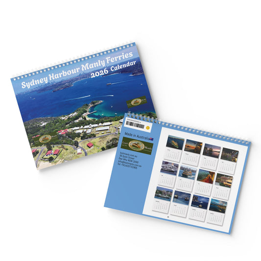 Sydney Harbour Manly Ferries 2026 Wall Calendar