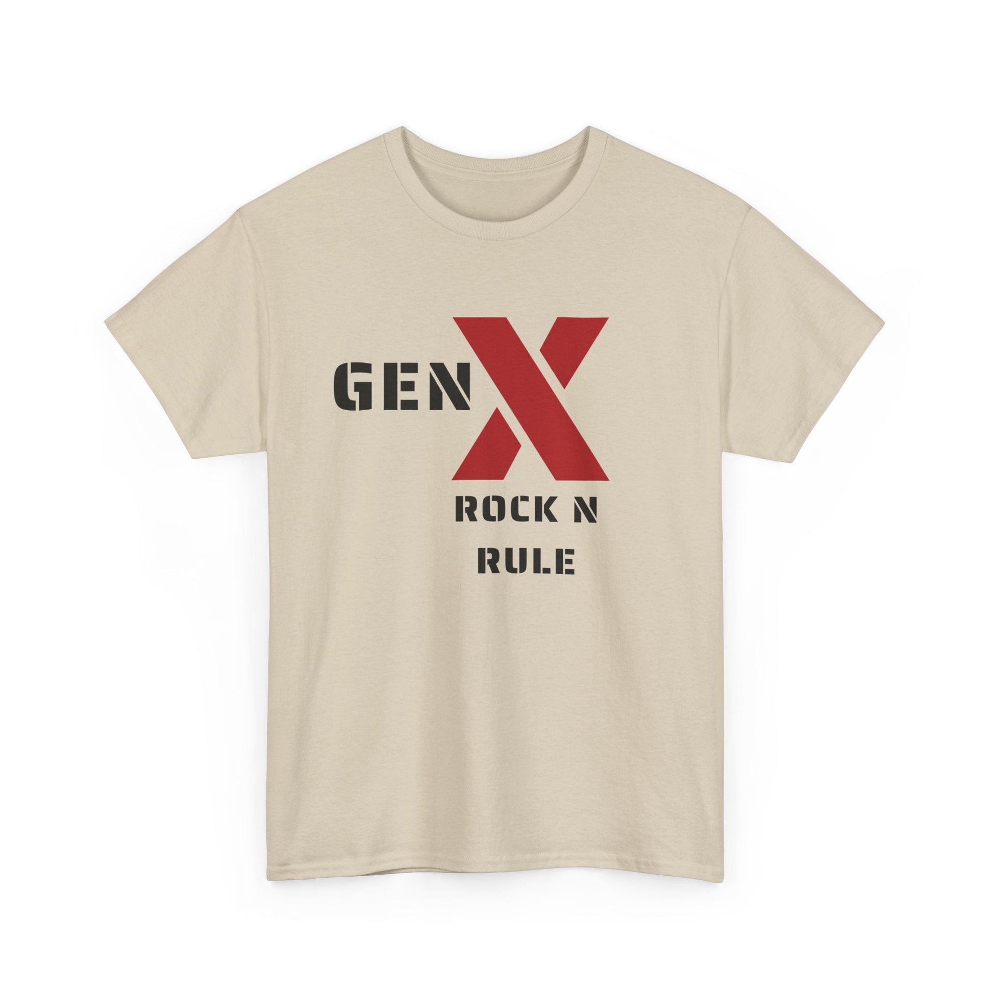 Gen X Rock N Rule Unisex Tee - Vintage Style Music T-Shirt, Casual Wear, Gift for Gen X, Music Lovers, Nostalgia Apparel 