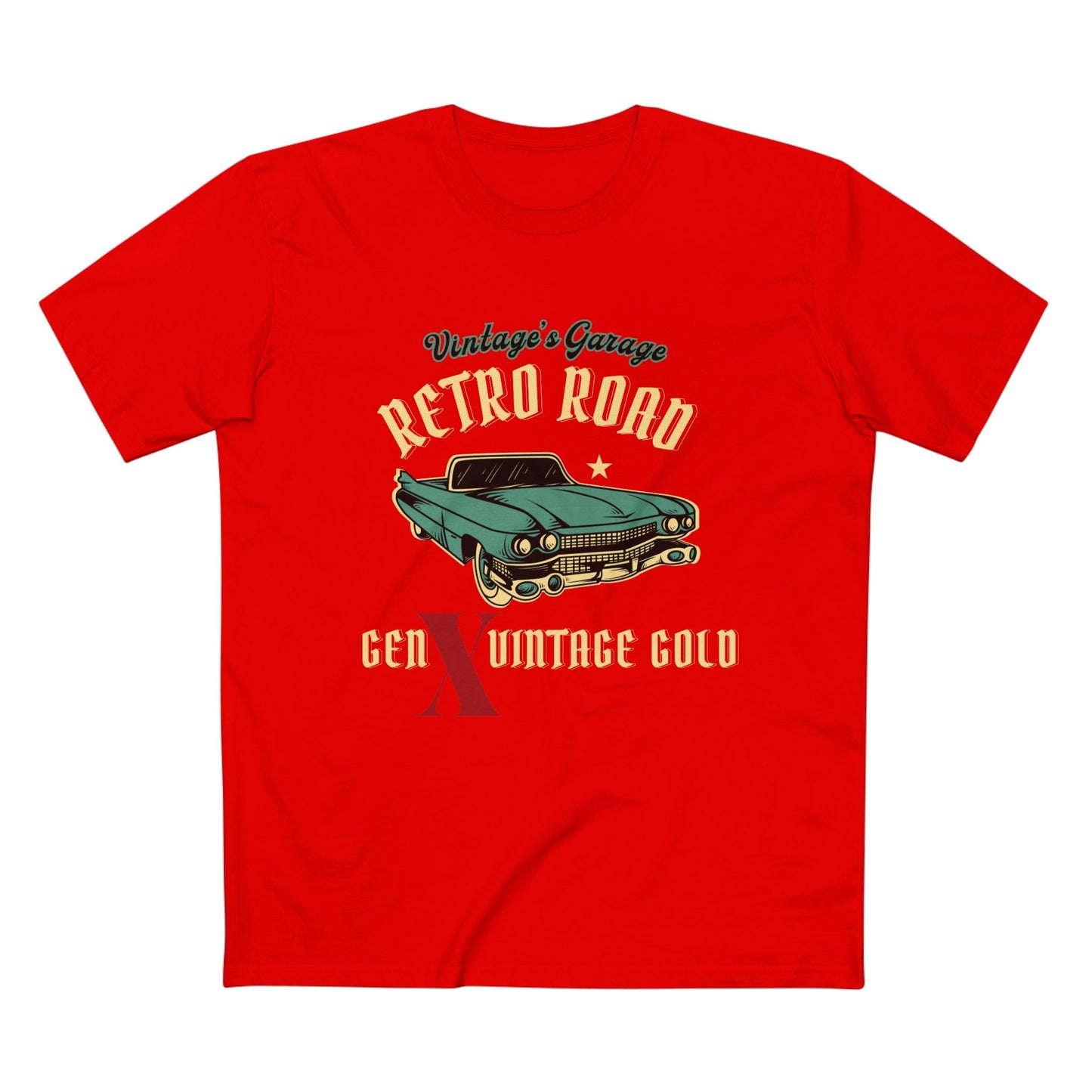 Gen X Vintage Gold Graphic Tee - Nostalgic Gen X T-Shirt, Vintage Style Tee, Gift for Generation X, Casual Wear, Retro Shirt 