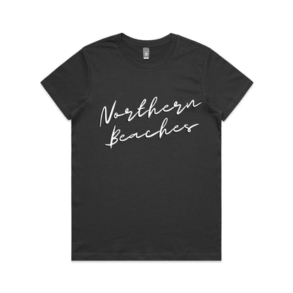 Lost Manly custom logo Northern Beaches AS Colour Women's Maple Tee - Lost Manly Shop