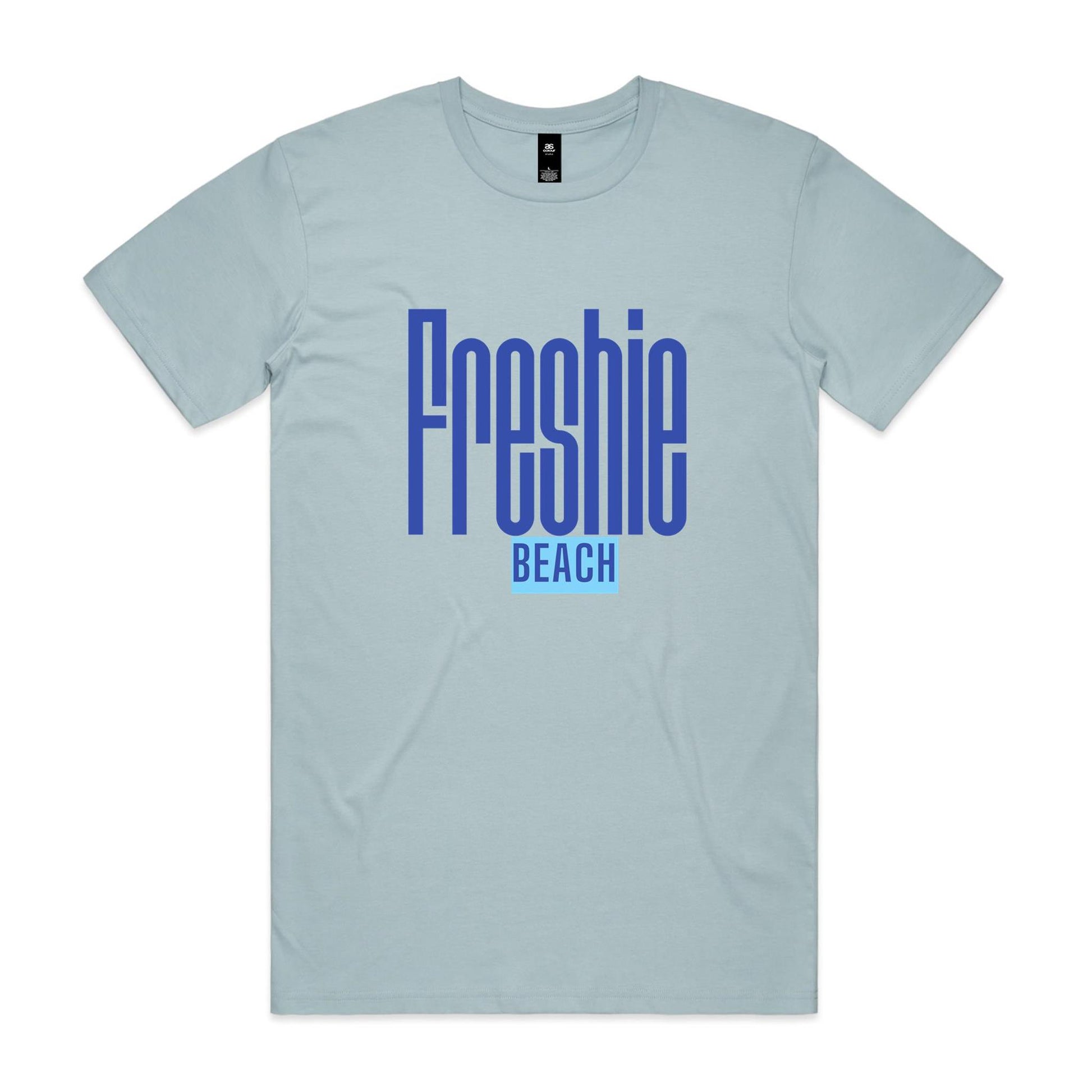 Lost Manly custom logo Freshie Beach AS Colour Staple Tee - Lost Manly Shop