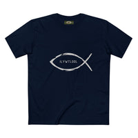 Christian Fish Acronym Adult Tee Printify