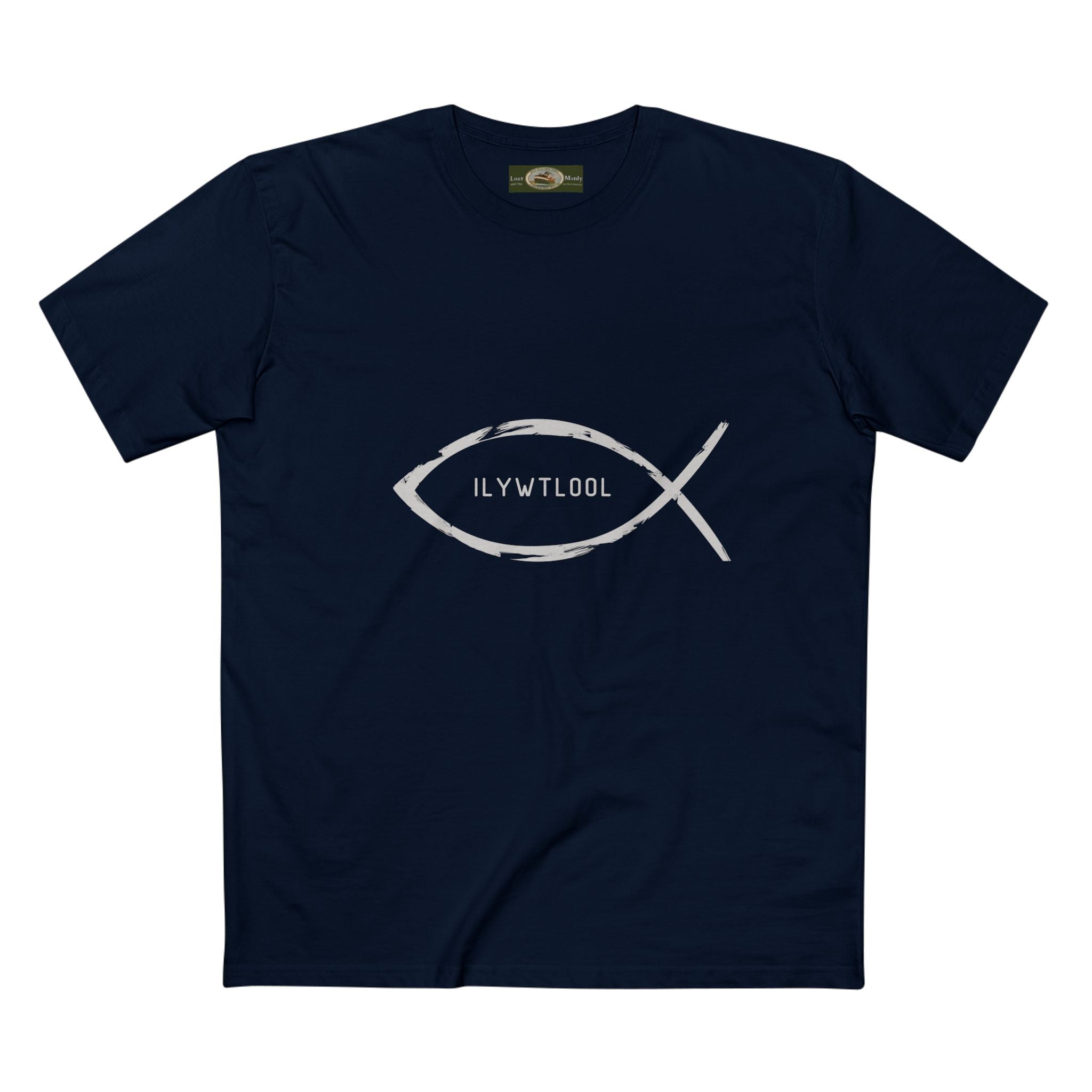 Christian Fish Acronym Adult Tee Printify