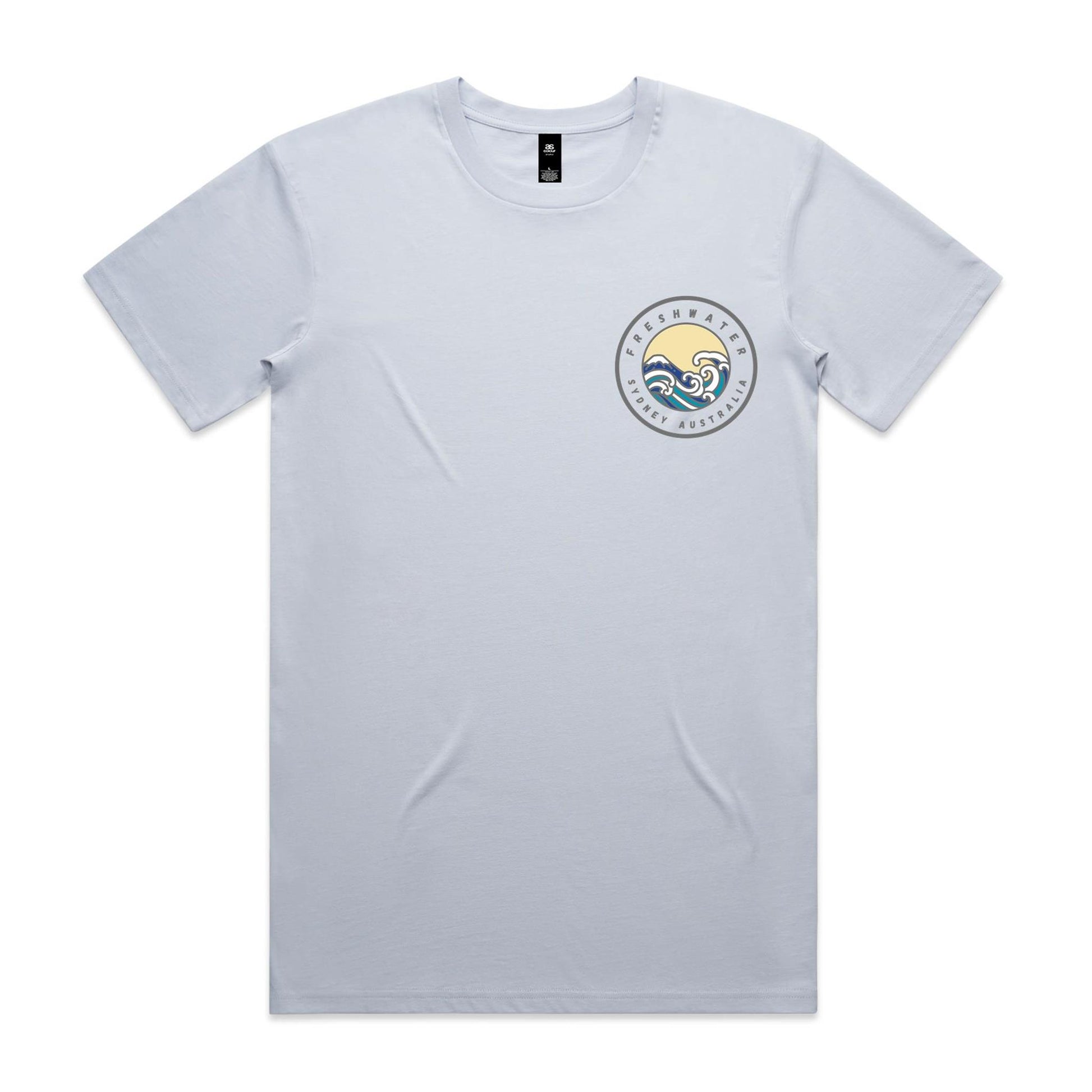Freshwater Sydney Australia custom double logo collection Comfy Cotton Tee - Lost Manly Shop