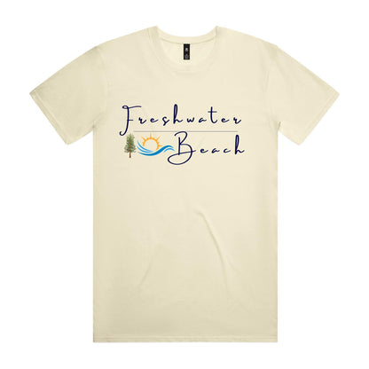 Freshwater Beach custom logo collection Comfy Cotton Tee - Lost Manly Shop