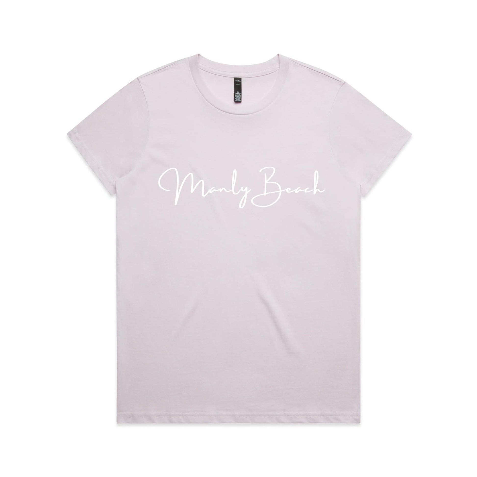 Lost Manly custom logo Manly Beach edition AS Colour Women's Maple Tee - Lost Manly Shop