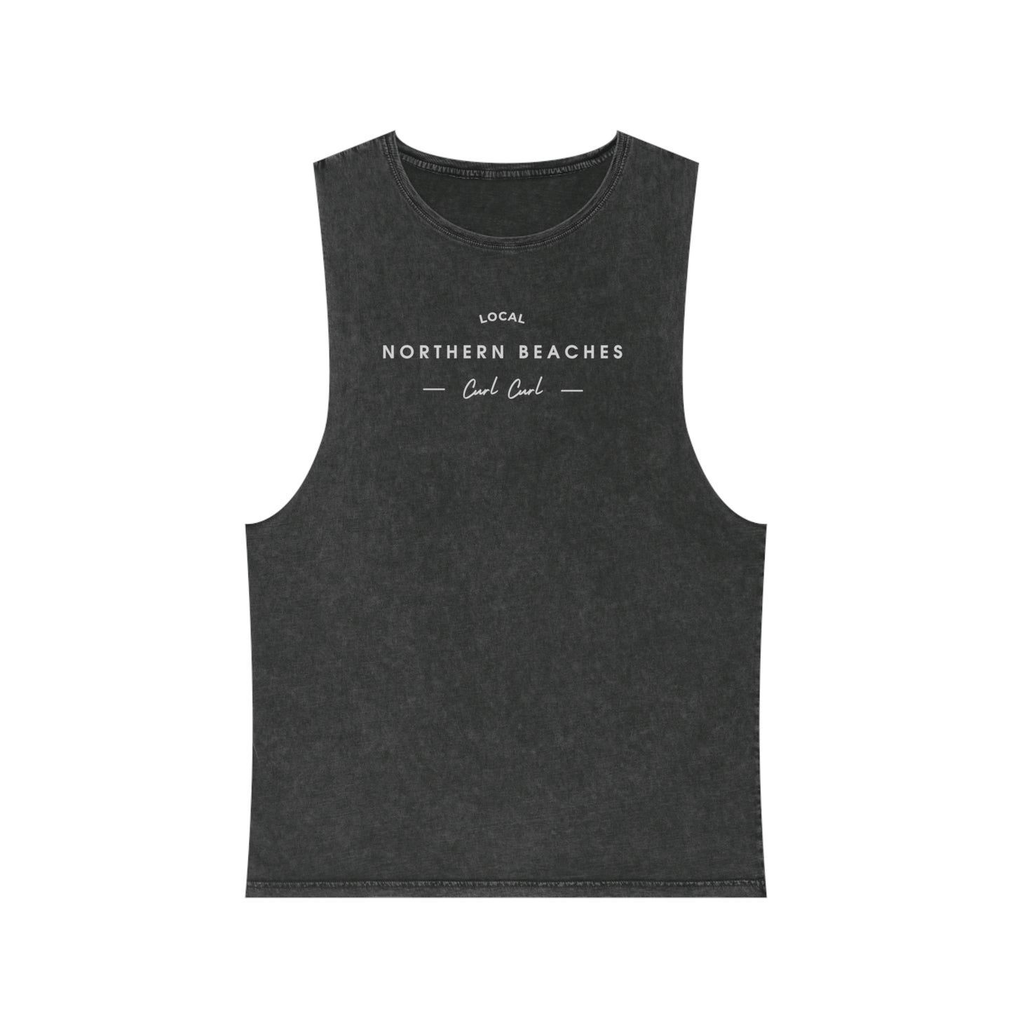 Stonewash Tank Top with Northern Beaches Curl Curl logo