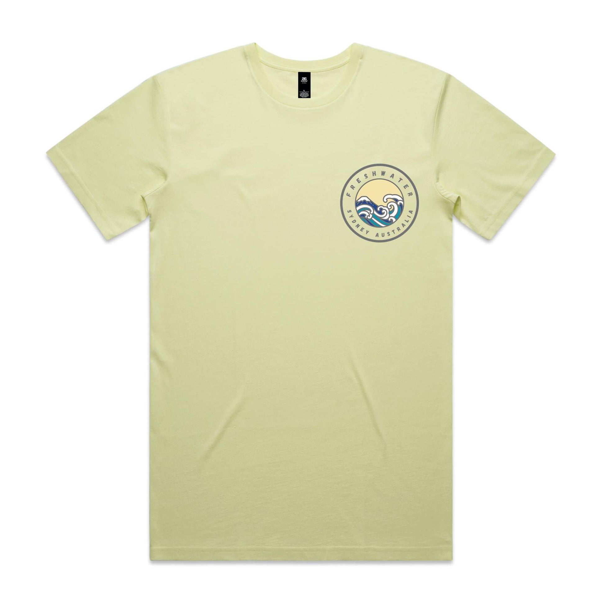 Freshwater Sydney Australia custom double logo collection Comfy Cotton Tee - Lost Manly Shop