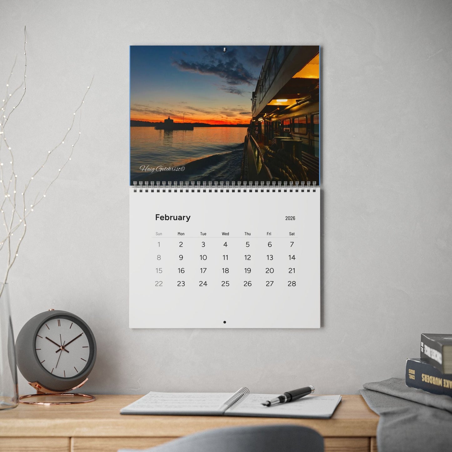 Seven Miles from Sydney Manly Ferry Memories Wall Calendar 2026 