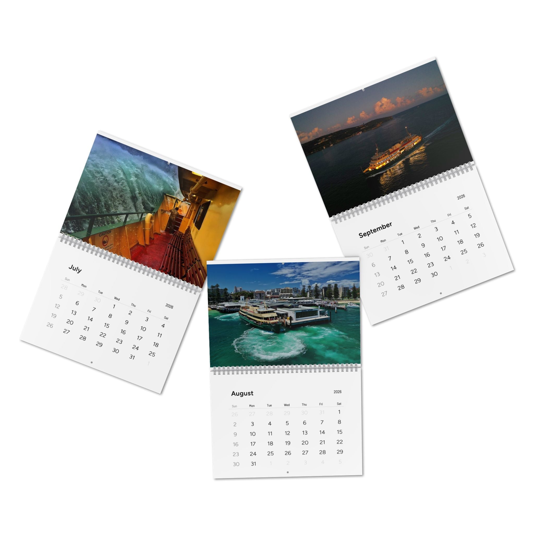 On the Manly Ferries Standard Wall Calendar 2026 Haig Gilchrist Photography 