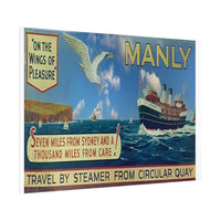 Seven Miles from Sydney Travel Poster 1940s Rolled Posters - Lost Manly Shop
