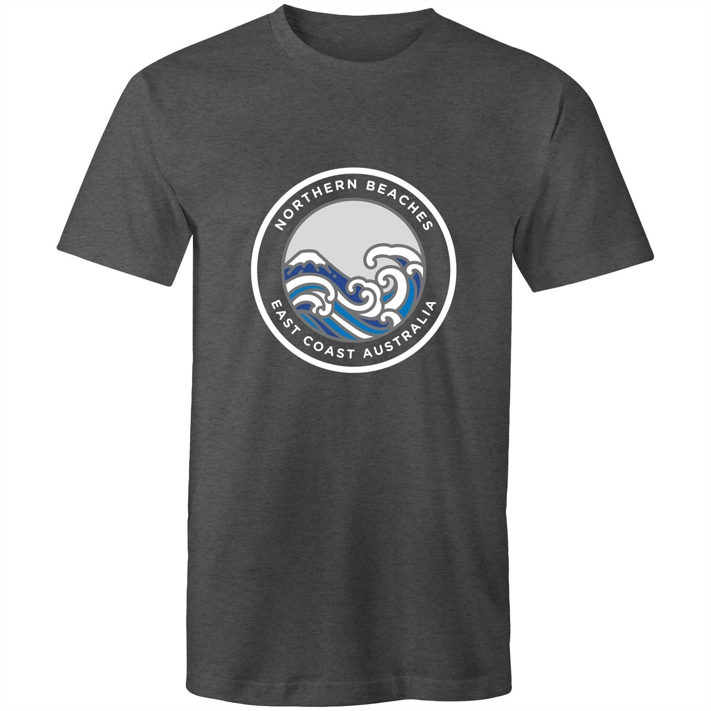 Northern Beaches East Coast Australia logo on Quality Cotton Adult T-Shirt Ogo Merch