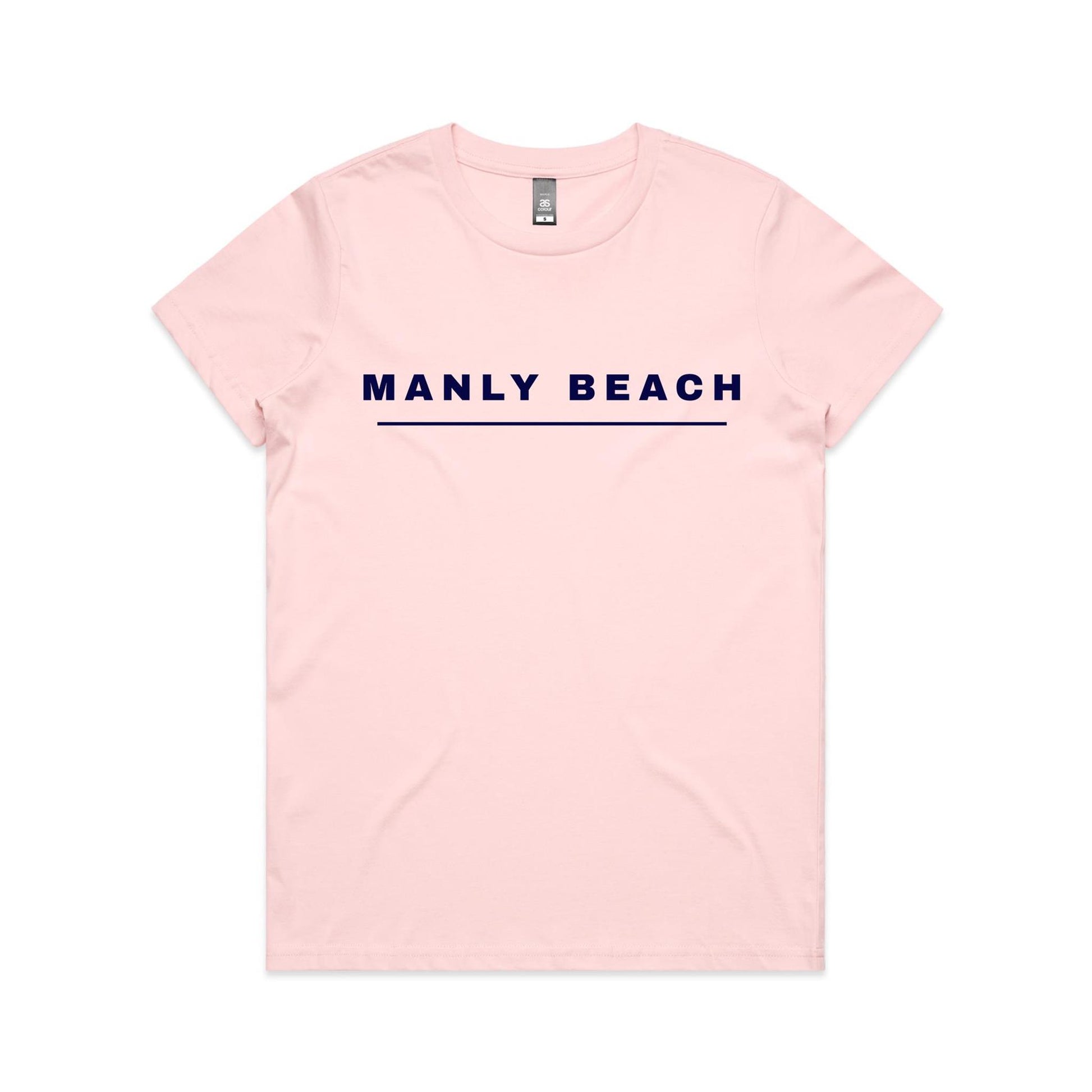 Lost Manly Custom Manly Beach Logo Edition AS Colour Women's Maple Tee - Lost Manly Shop