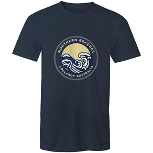 Mens Cotton T-Shirt Northern Beaches Collaroy logo - Lost Manly Shop