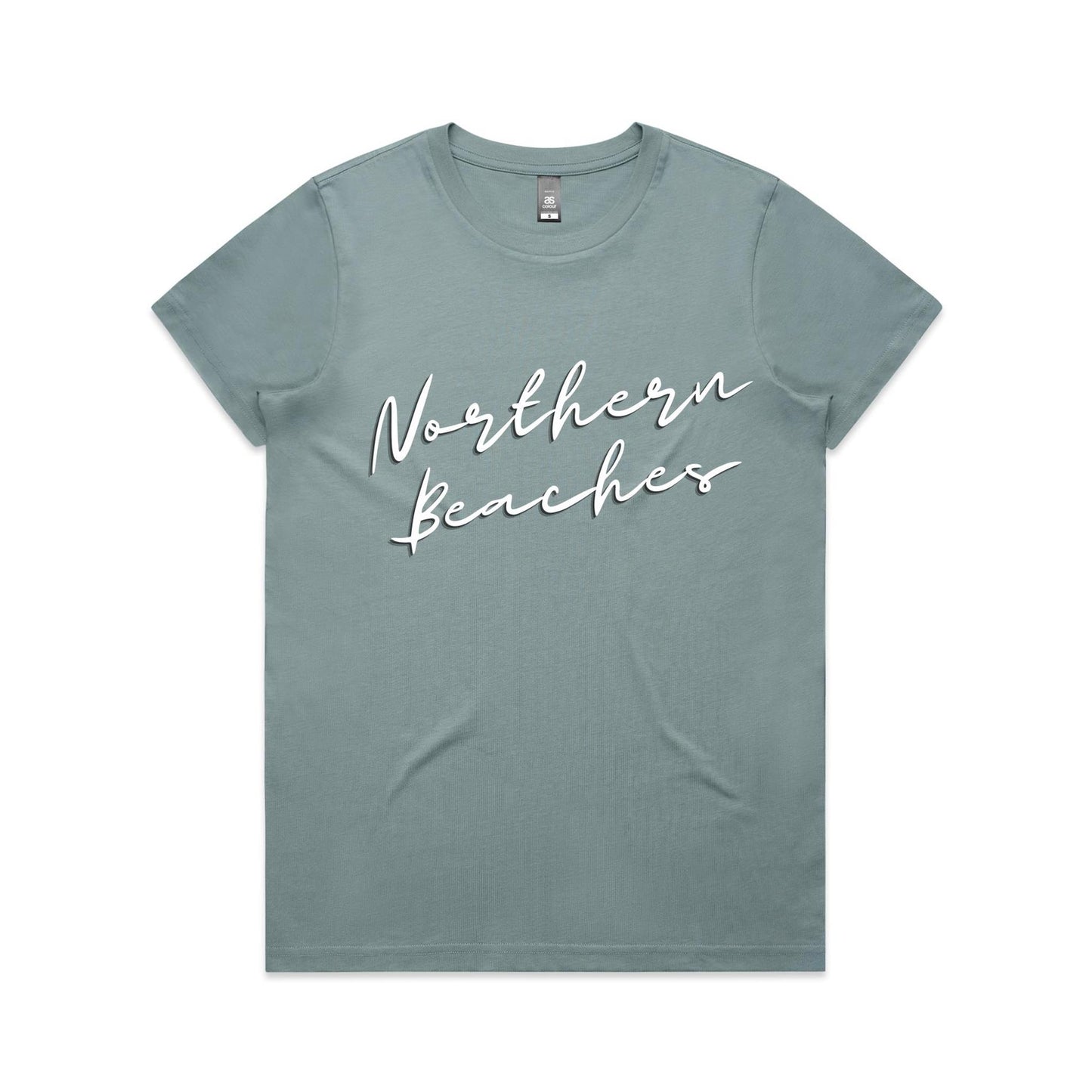 Lost Manly custom logo Northern Beaches AS Colour Women's Maple Tee - Lost Manly Shop