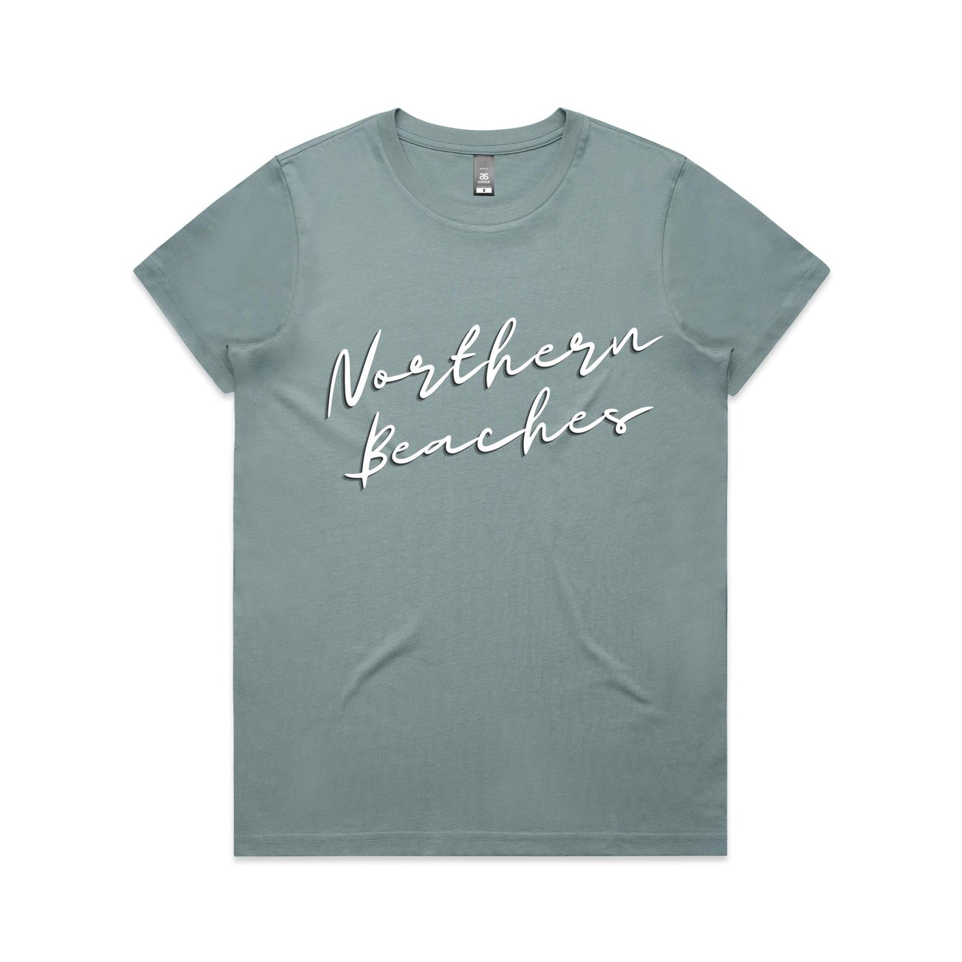 Lost Manly custom logo Northern Beaches AS Colour Women's Maple Tee - Lost Manly Shop
