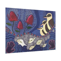 Australian Natives by Artist Kim's Dot Paintings Rolled Poster - Lost Manly Shop