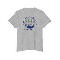 "The Westwood" Northern Beaches custom design different logo front and back Heavy Cotton Pocket Tee Printify