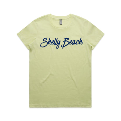 Lost Manly Custom Shelly Beach Logo Edition AS Colour Women's Maple Tee - Lost Manly Shop