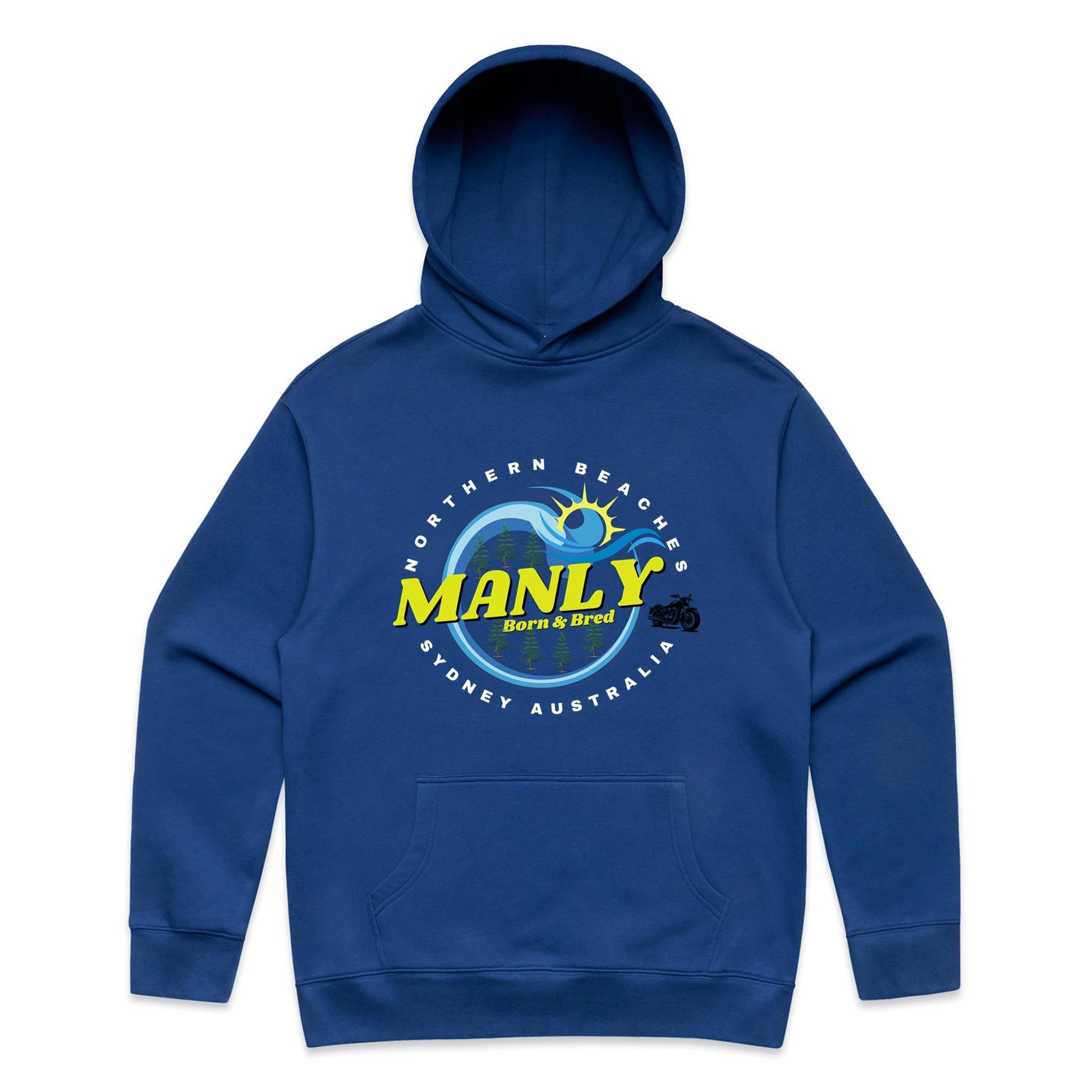 Lost Manly custom logo The Manly Barry Born & Bred edition AS Colour Relax Hood - Lost Manly Shop