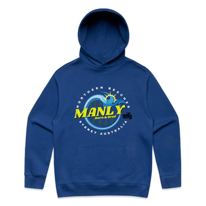 Lost Manly custom logo The Manly Barry Born & Bred edition AS Colour Relax Hood - Lost Manly Shop
