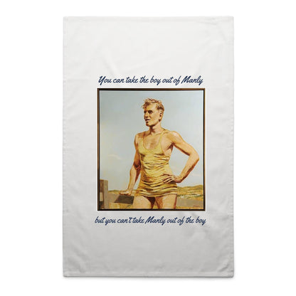 Lost Manly Cotton Tea Towel | Archive Collection - Andrew “Boy” Charlton — From Manly to Olympic Gold, 1924 