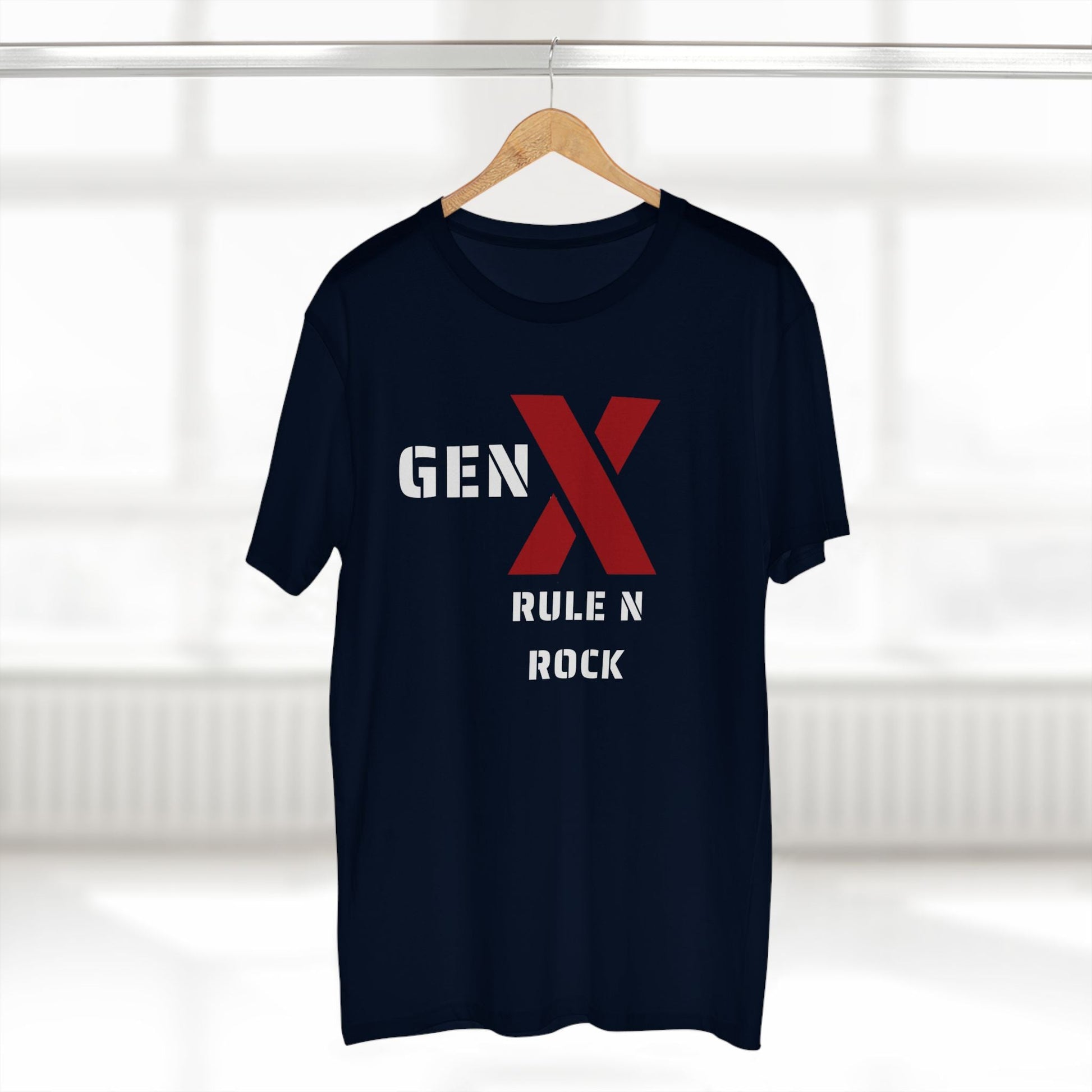 Gen X Rock n Rule Graphic Tee - Nostalgic Gen X T-Shirt, Vintage Style Tee, Gift for Generation X, Casual Wear, Retro Shirt 