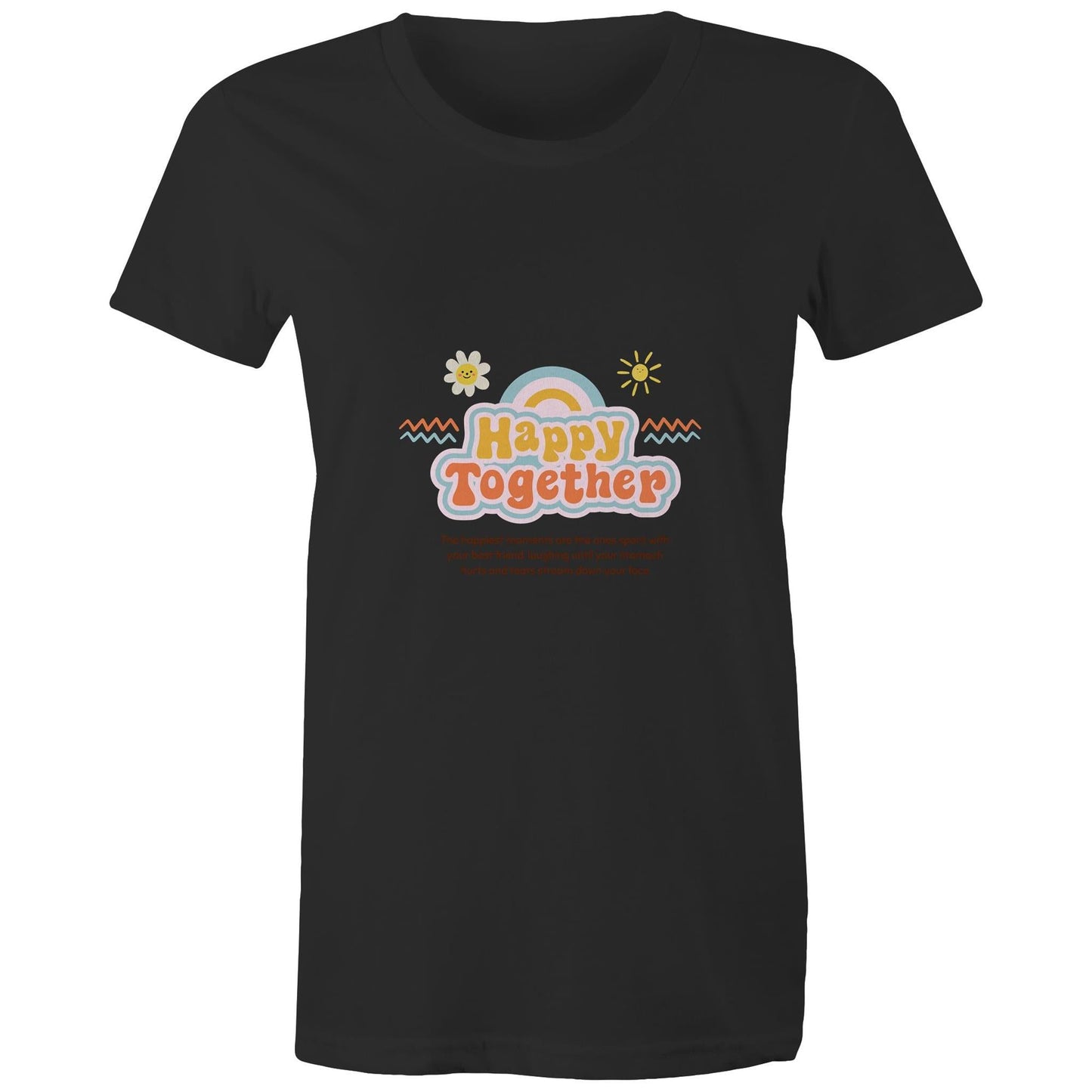 Maple Tee Happy Together Logo Print 
