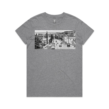 Vintage Manly Tyre Man Women’s Cotton T-Shirt – Sydney Road