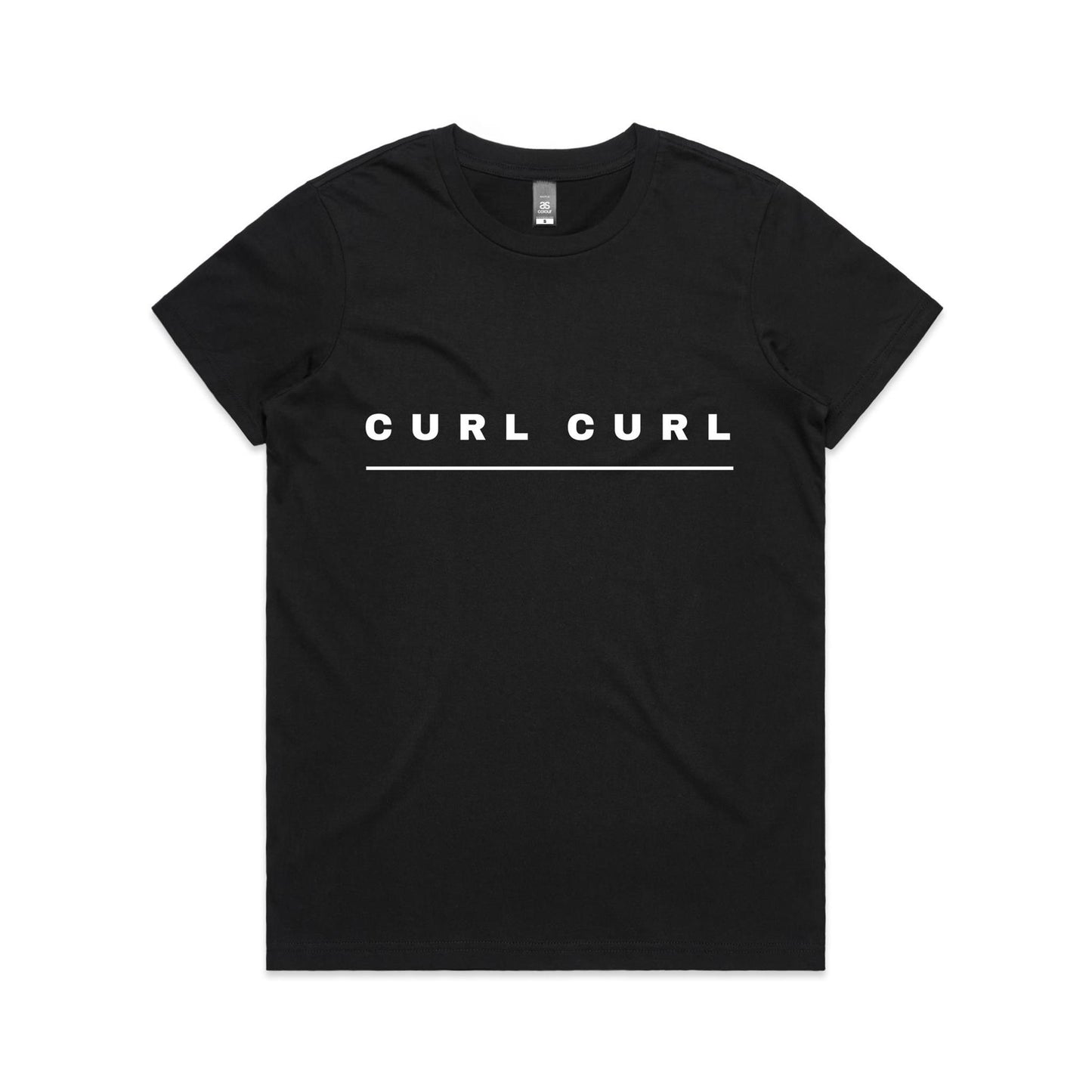 Lost Manly custom logo Curl Curl edition AS Colour Women's Maple Tee - Lost Manly Shop