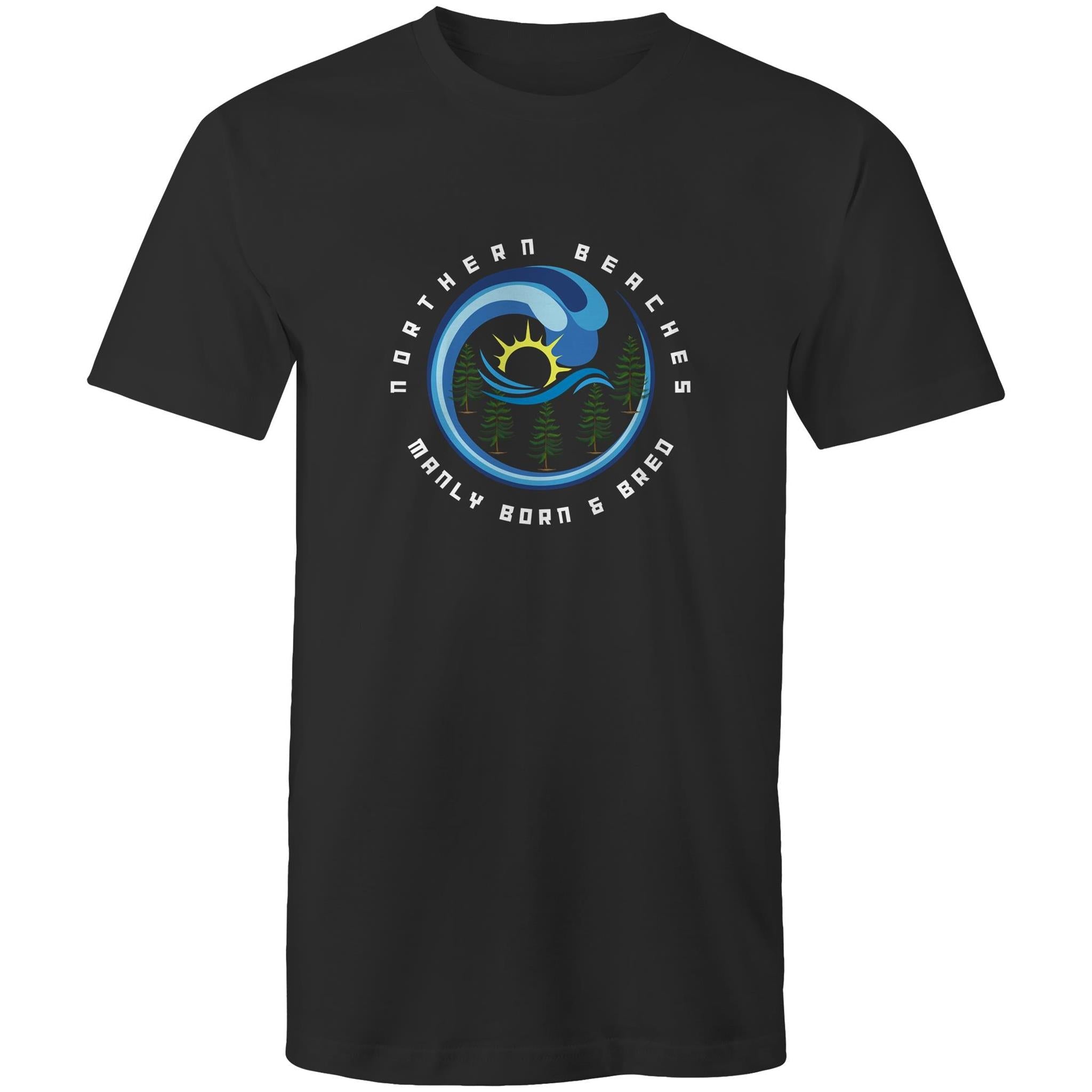 Manly Born n Bred Northern Beaches Sydney Australia Printed Logo T-Shirt