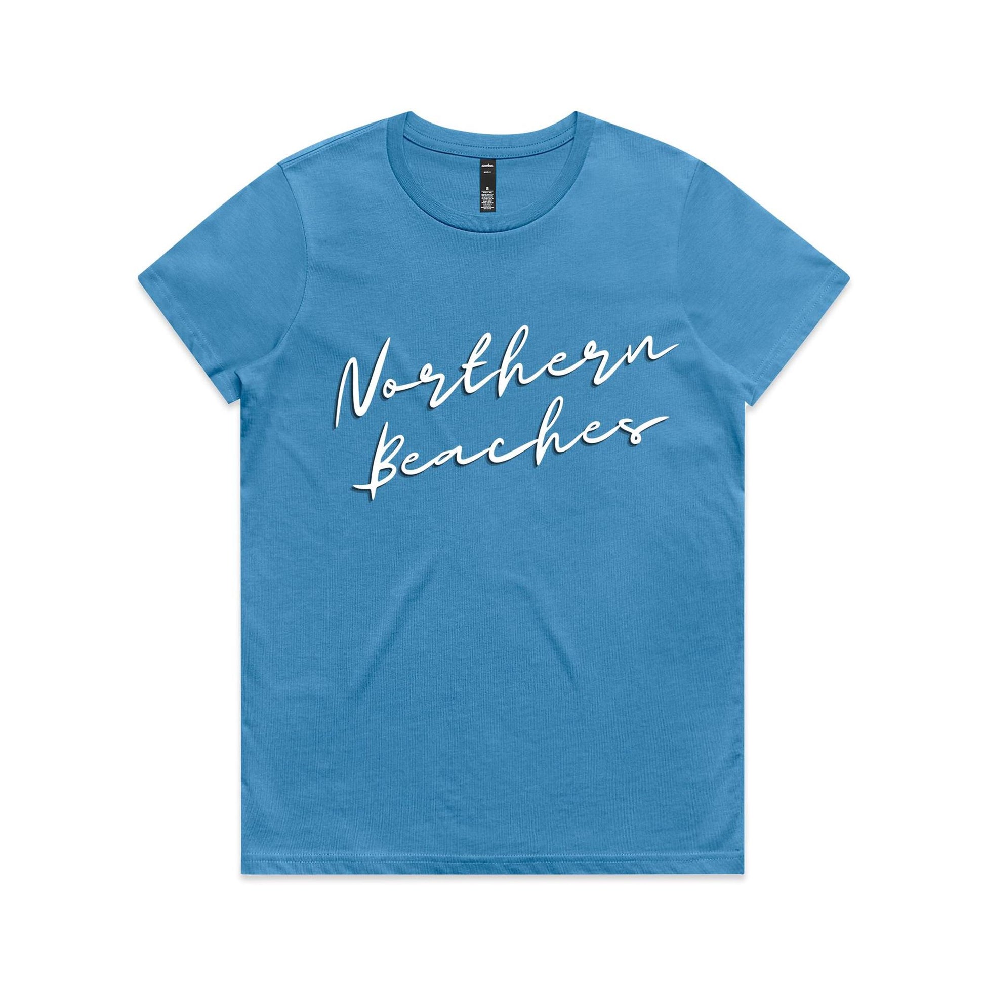Lost Manly custom logo Northern Beaches AS Colour Women's Maple Tee - Lost Manly Shop