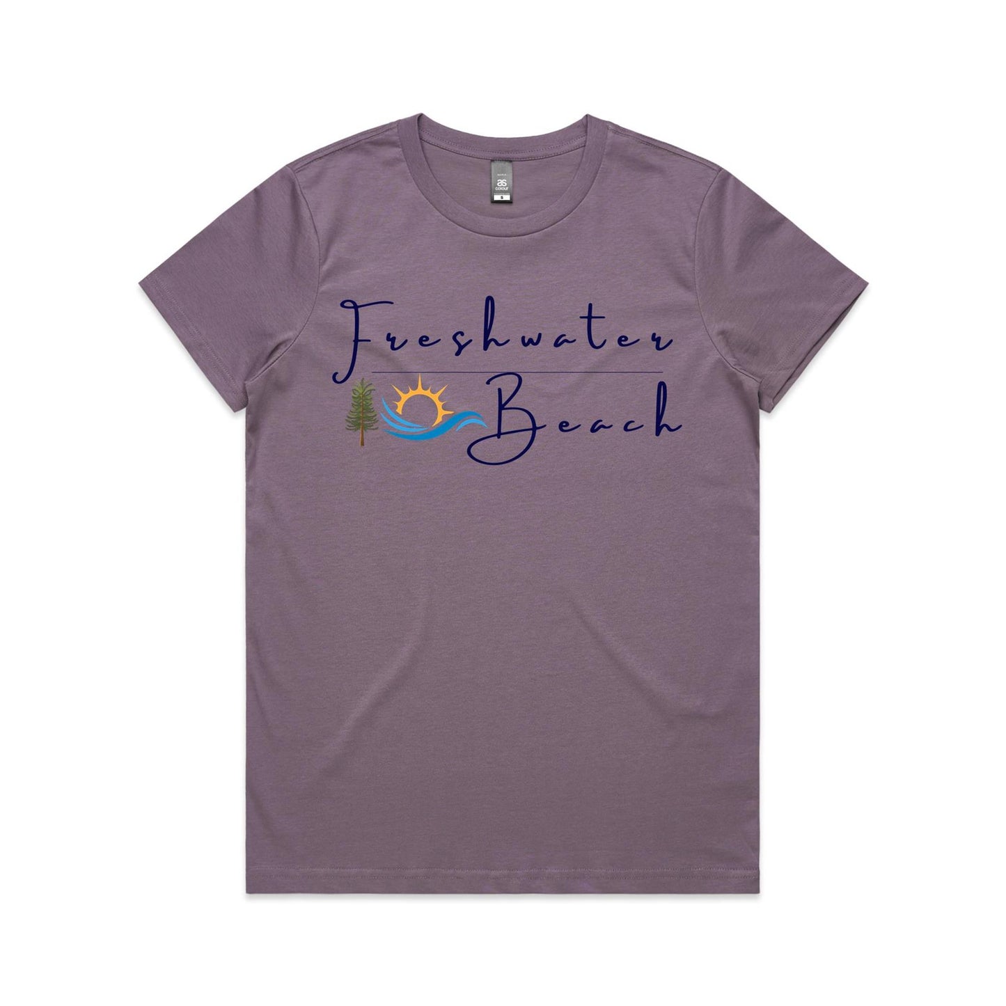 Lost Manly Custom Freshwater Beach Logo Limited Edition AS Colour Women's Maple Tee - Lost Manly Shop