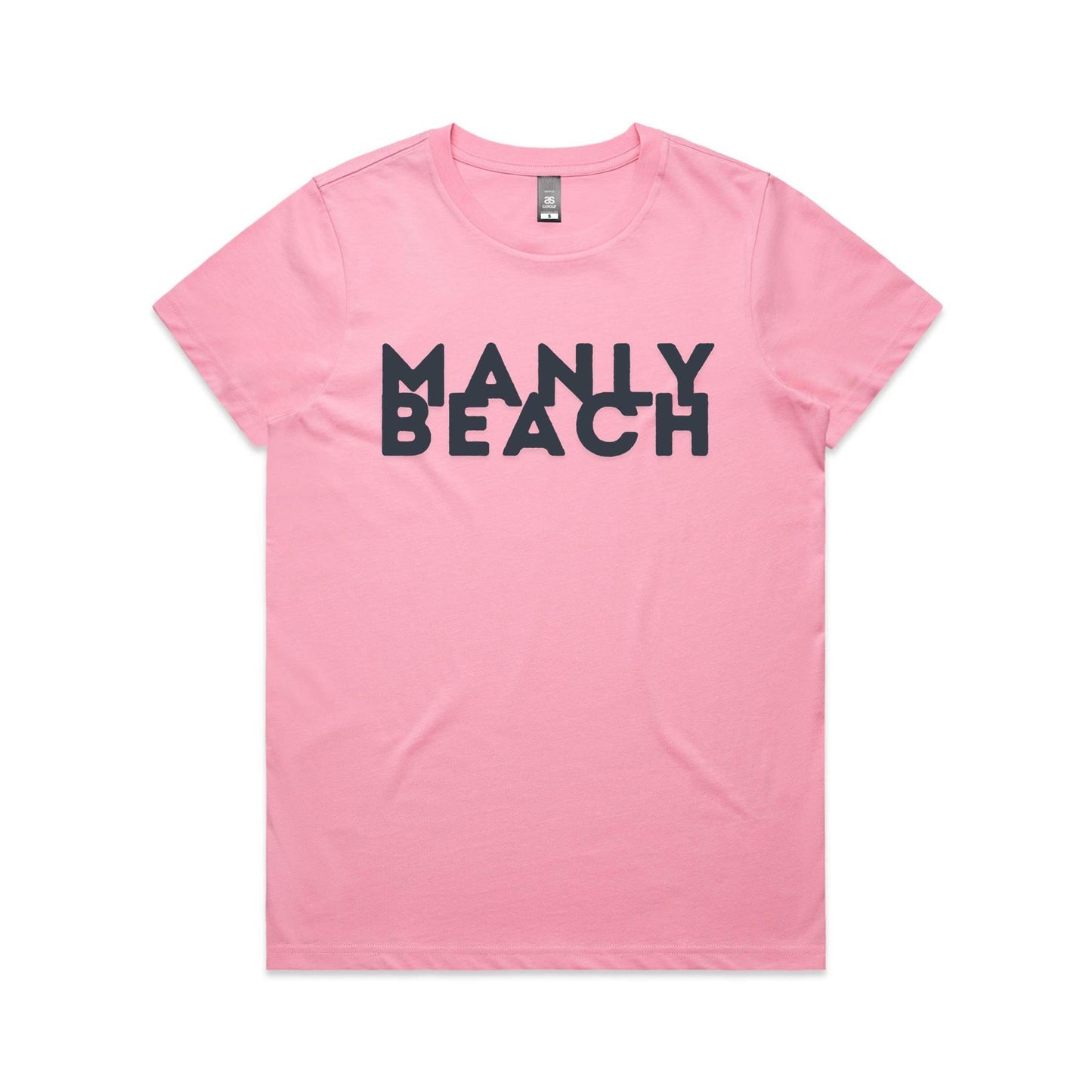 Lost Manly Custom Logo Manly Beach Edition AS Colour Women's Maple Tee. - Lost Manly Shop