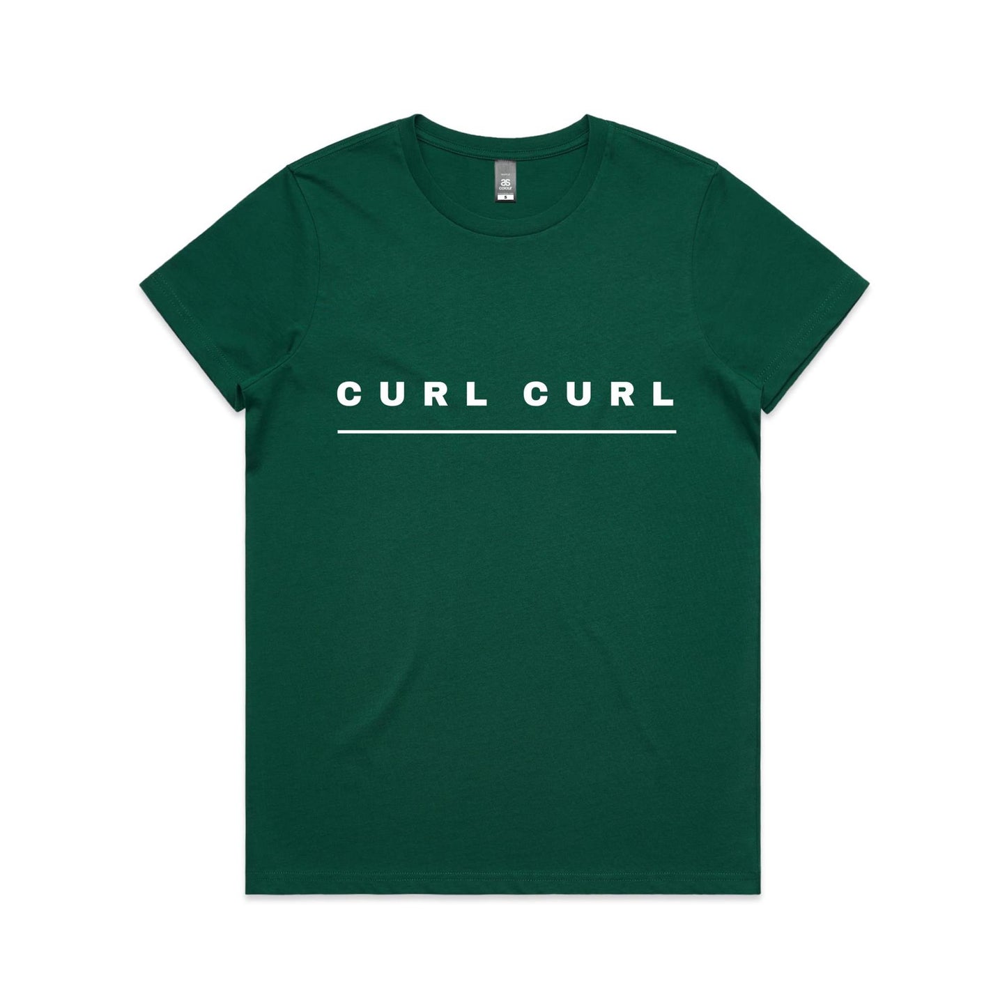 Lost Manly custom logo Curl Curl edition AS Colour Women's Maple Tee - Lost Manly Shop