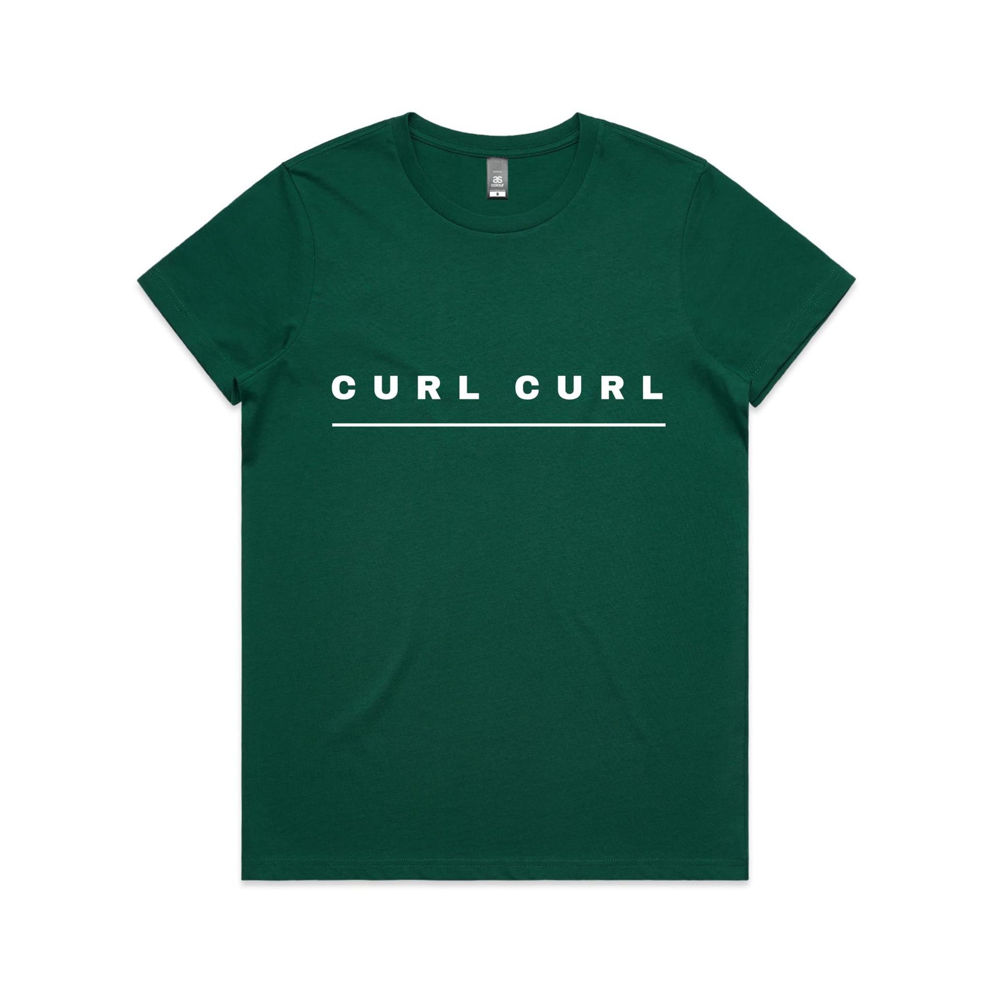 Lost Manly custom logo Curl Curl edition AS Colour Women's Maple Tee - Lost Manly Shop
