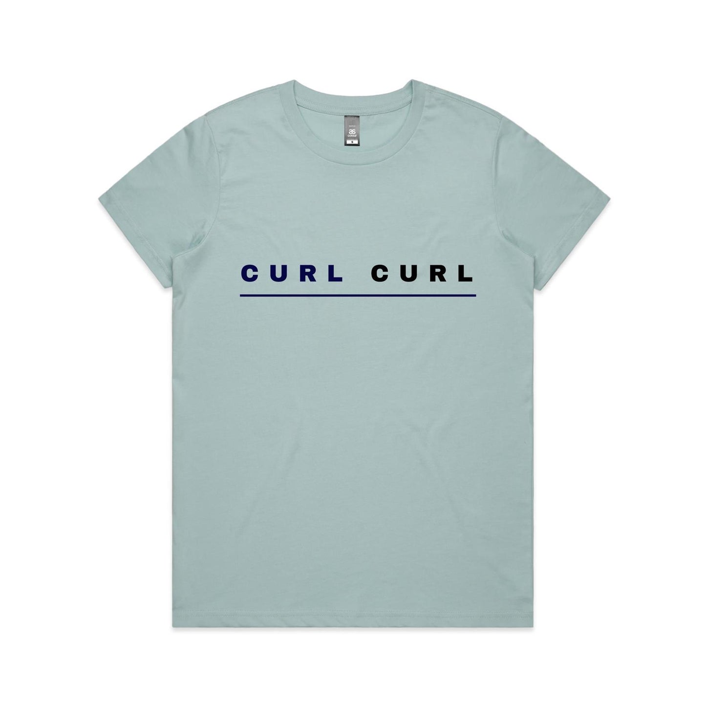 Lost Manly custom logo Curl Curl edition AS Colour Women's Maple Tee - Lost Manly Shop