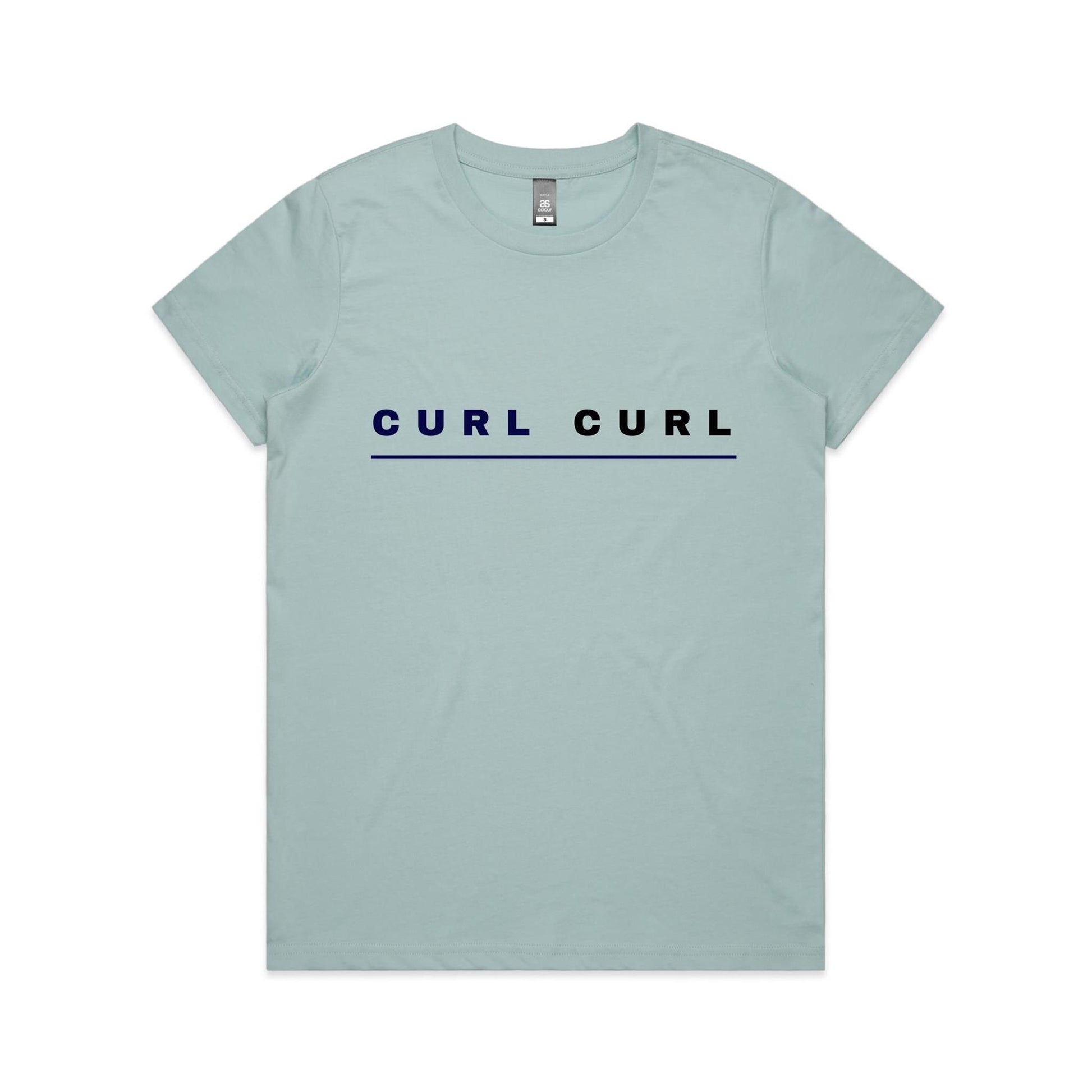 Lost Manly custom logo Curl Curl edition AS Colour Women's Maple Tee - Lost Manly Shop
