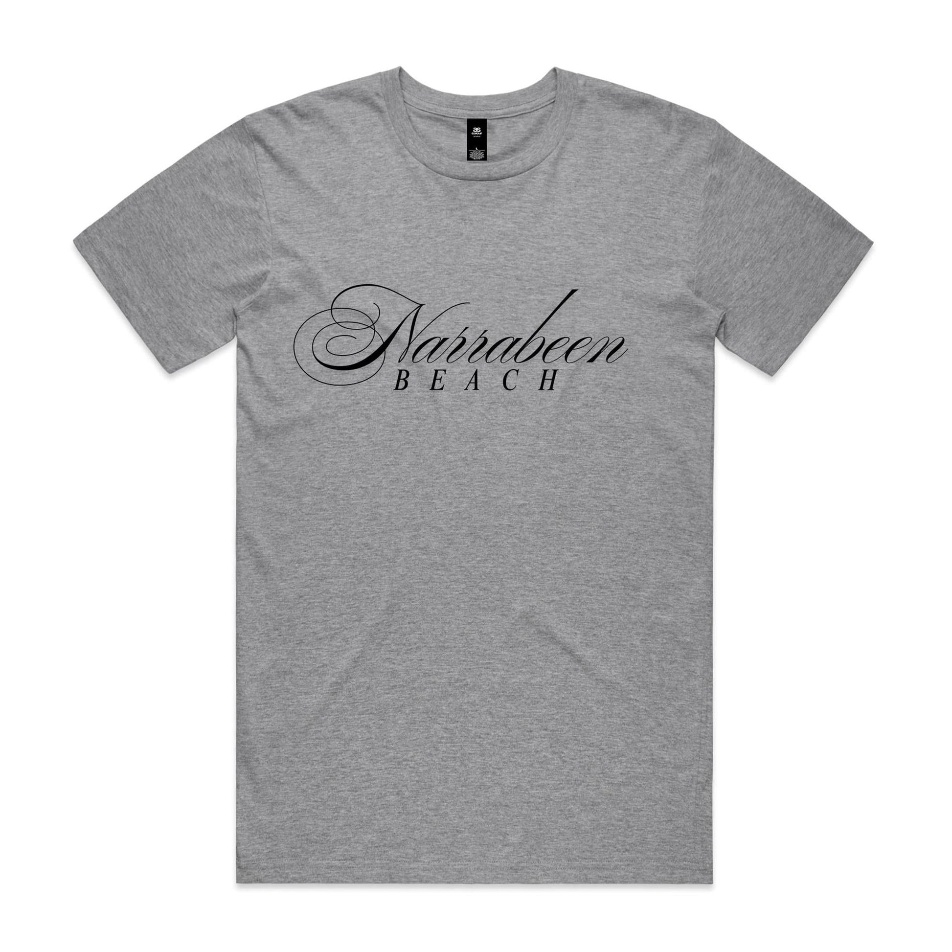 AS Colour Staple Tee Narrabeen Beach custom logo black font 