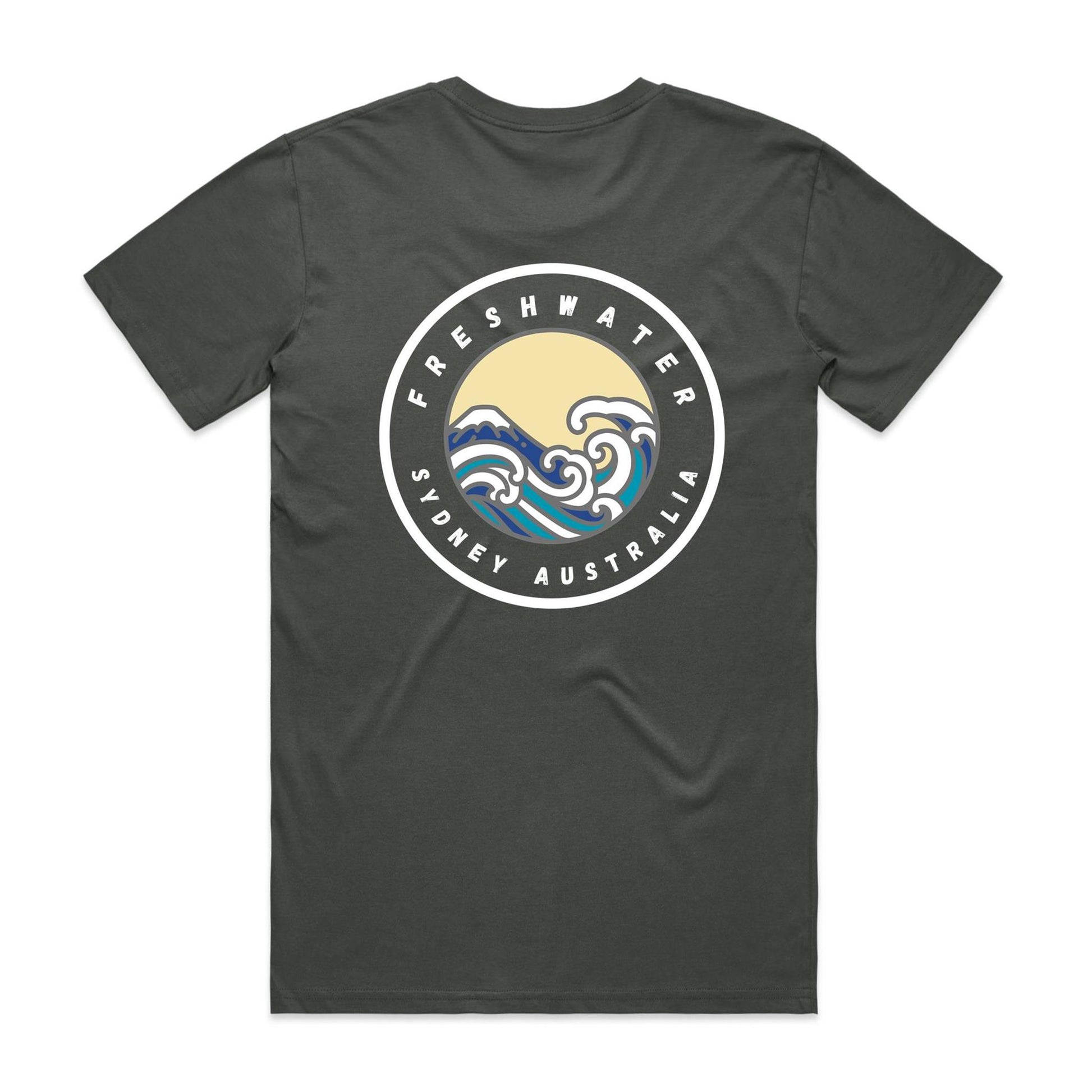 Freshwater Sydney Australia Double Logo Collection Comfy Cotton Tee - Lost Manly Shop