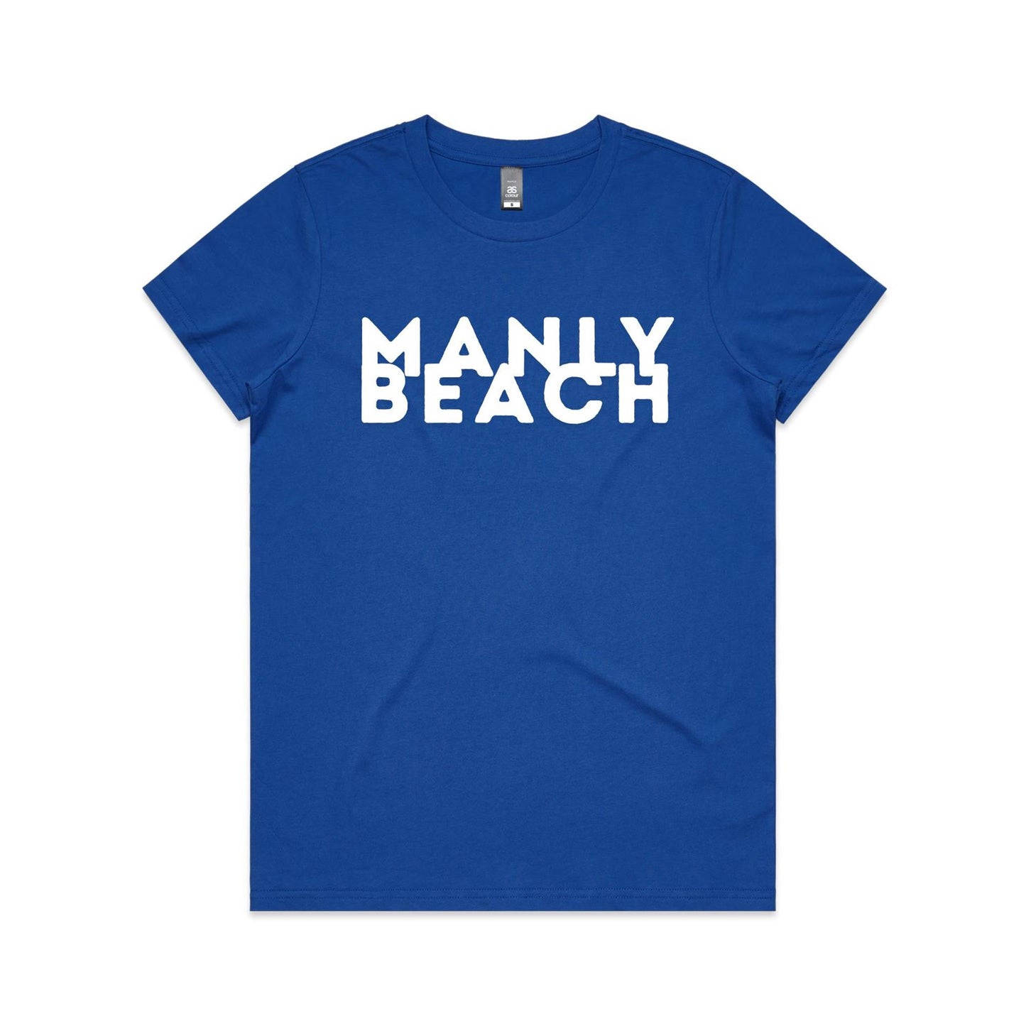 Lost Manly custom logo Manly Beach edition AS Colour Women's Maple Tee - Lost Manly Shop