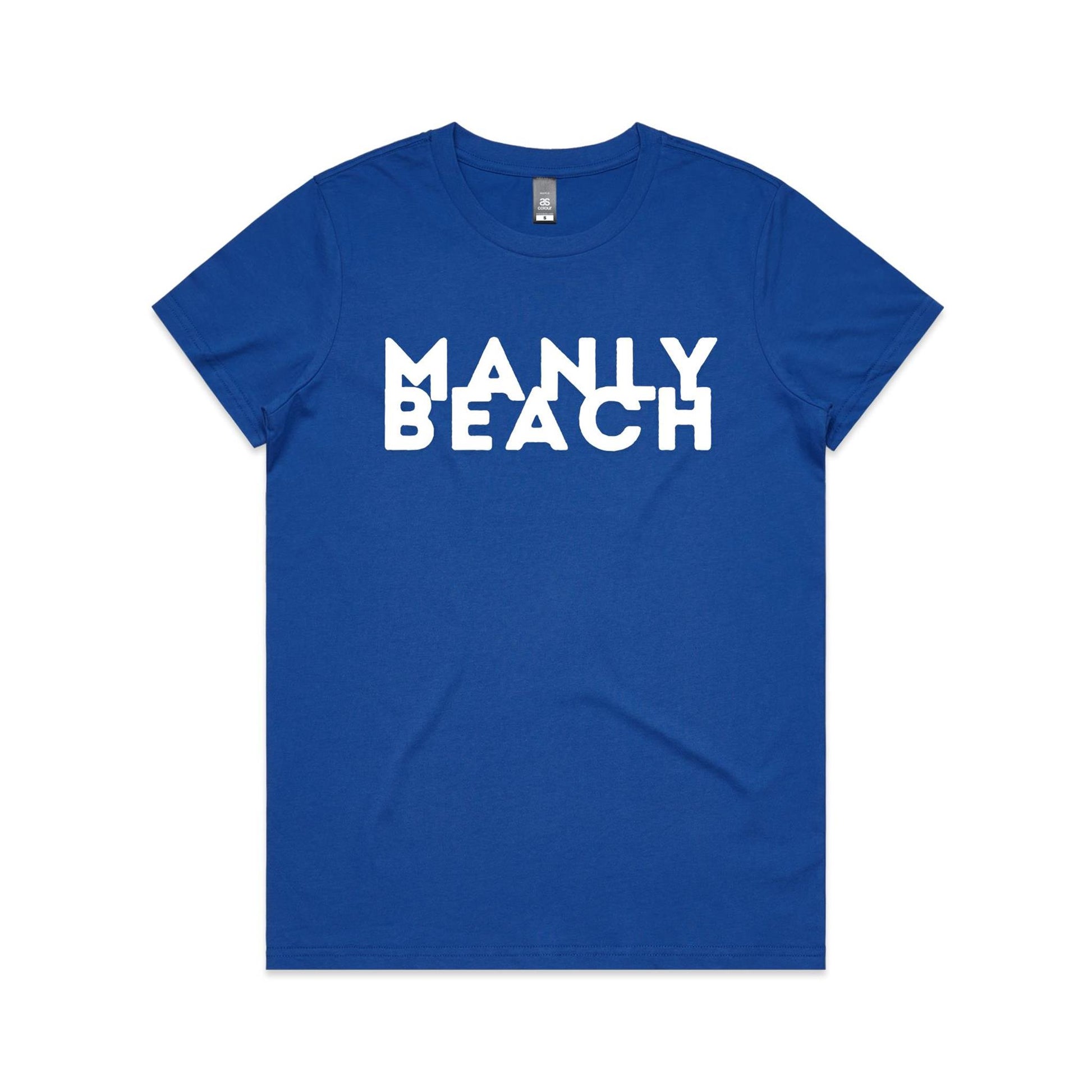 Lost Manly custom logo Manly Beach edition AS Colour Women's Maple Tee - Lost Manly Shop