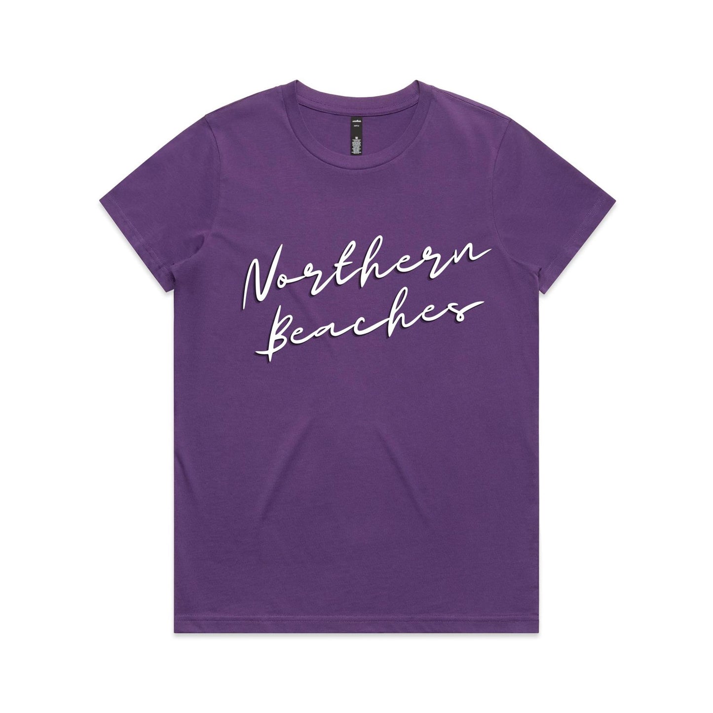 Lost Manly custom logo Northern Beaches AS Colour Women's Maple Tee - Lost Manly Shop