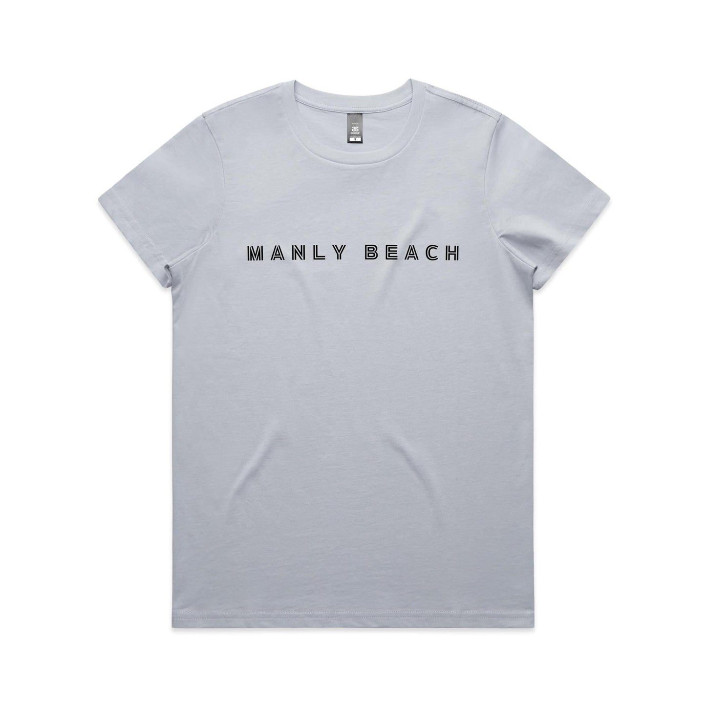 Manly Beach custom logo AS Colour Women's Maple Tee 