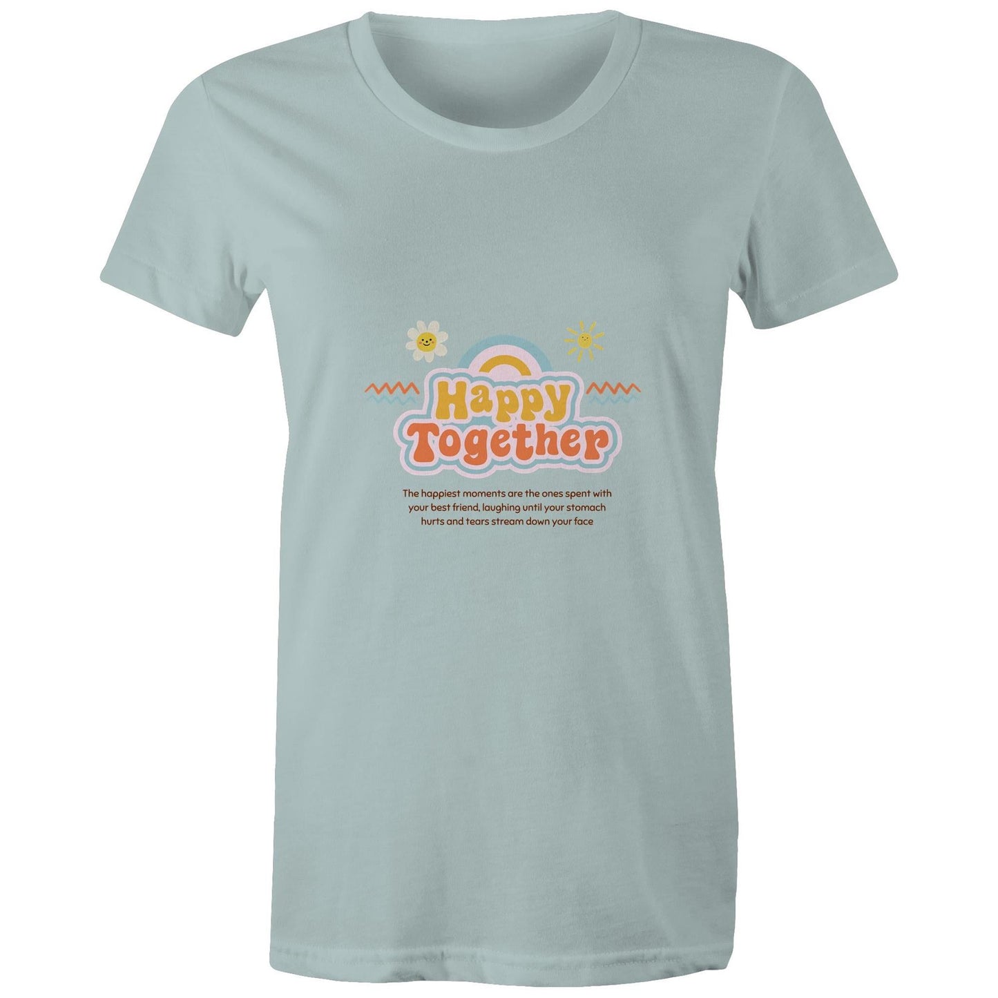 Maple Tee Happy Together Logo Print 