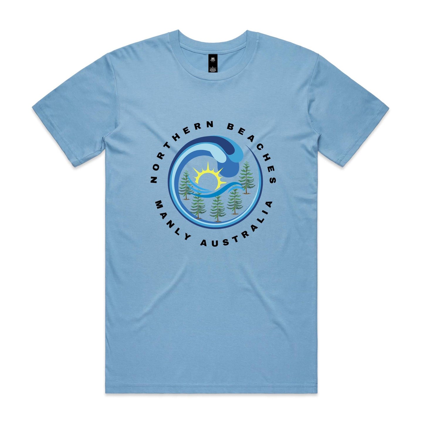 Lost Manly custom logo edition Manly AS Colour Staple Tee - Lost Manly Shop